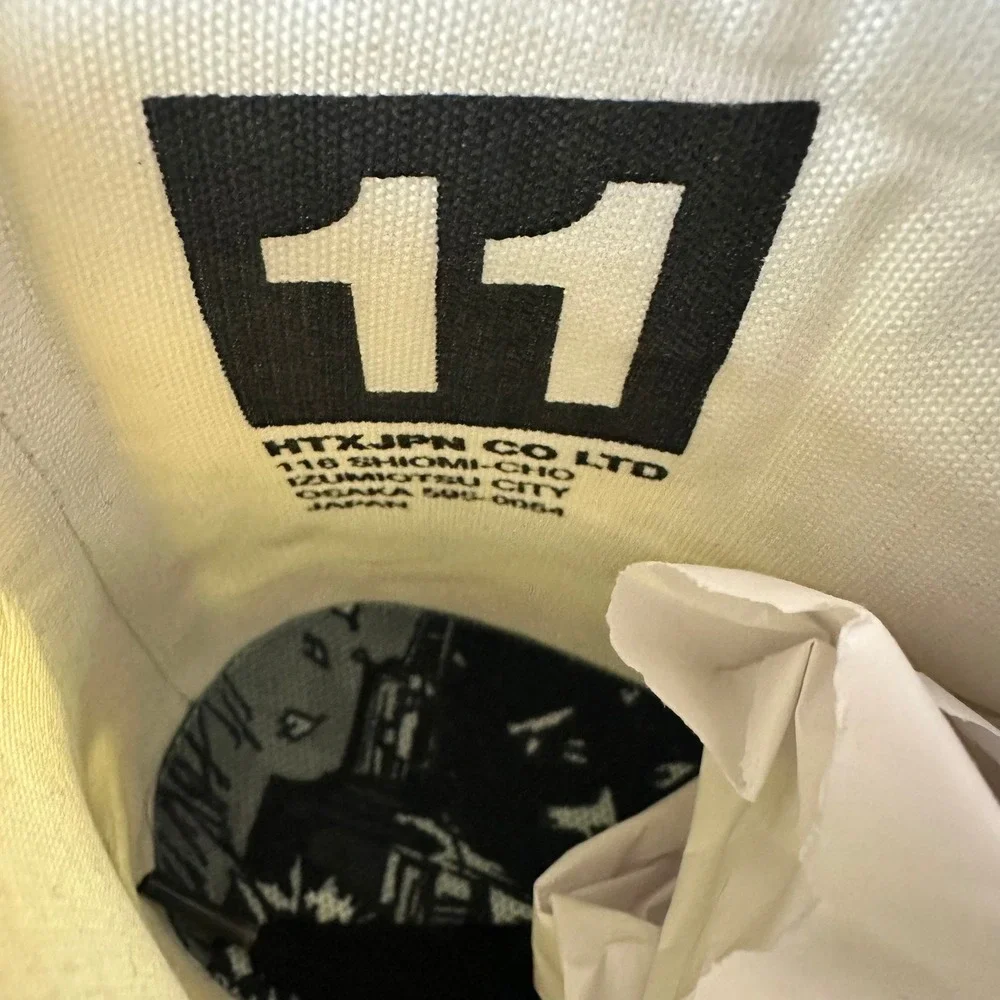 HTXJPN FUJI 2 High Top‎ Sneakers Panda Black White Canvas Men's Size 11